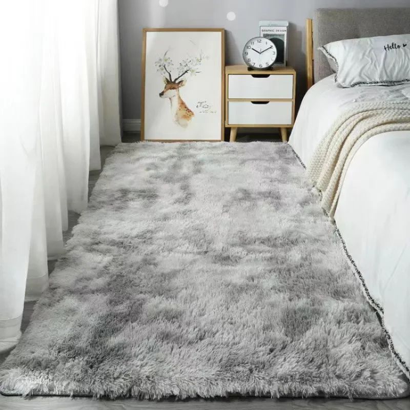 Home Bathroom Rugs - VIKAMA ノンスリッププラッシュふわふわラグ ソフトベッドサイドカーペット クリスマス タイダイ リビングルーム