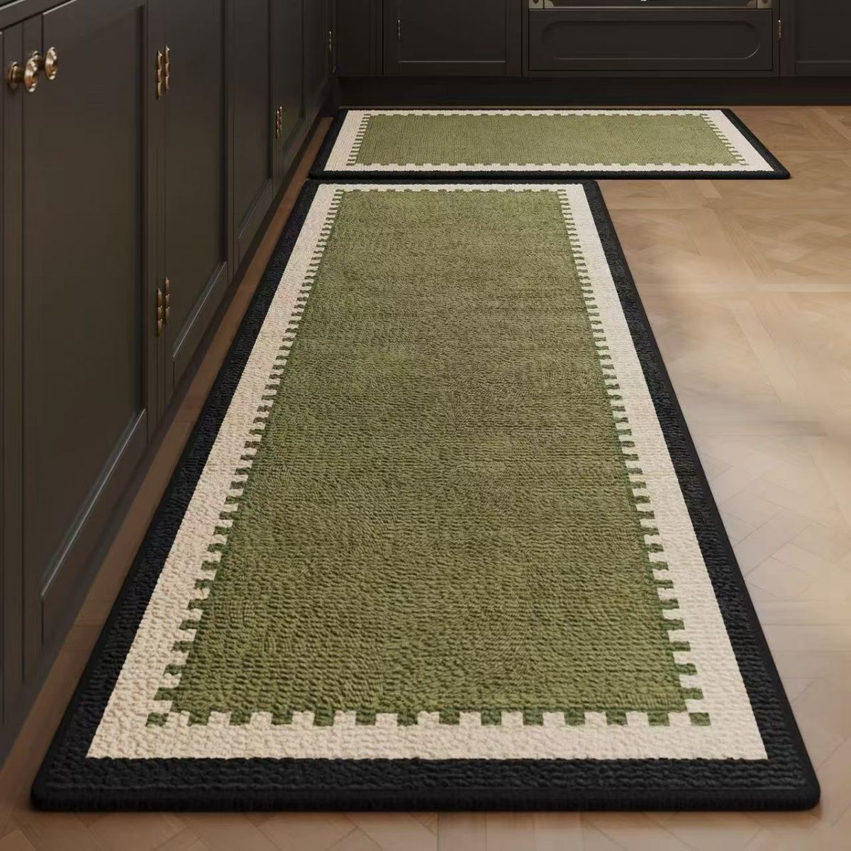 Home Bathroom Rugs - フレンチキッチンバスルームフロアマット吸水性と油吸収マットユニバーサルロングカーペット洗えるカーペットお手入れ簡単クッション