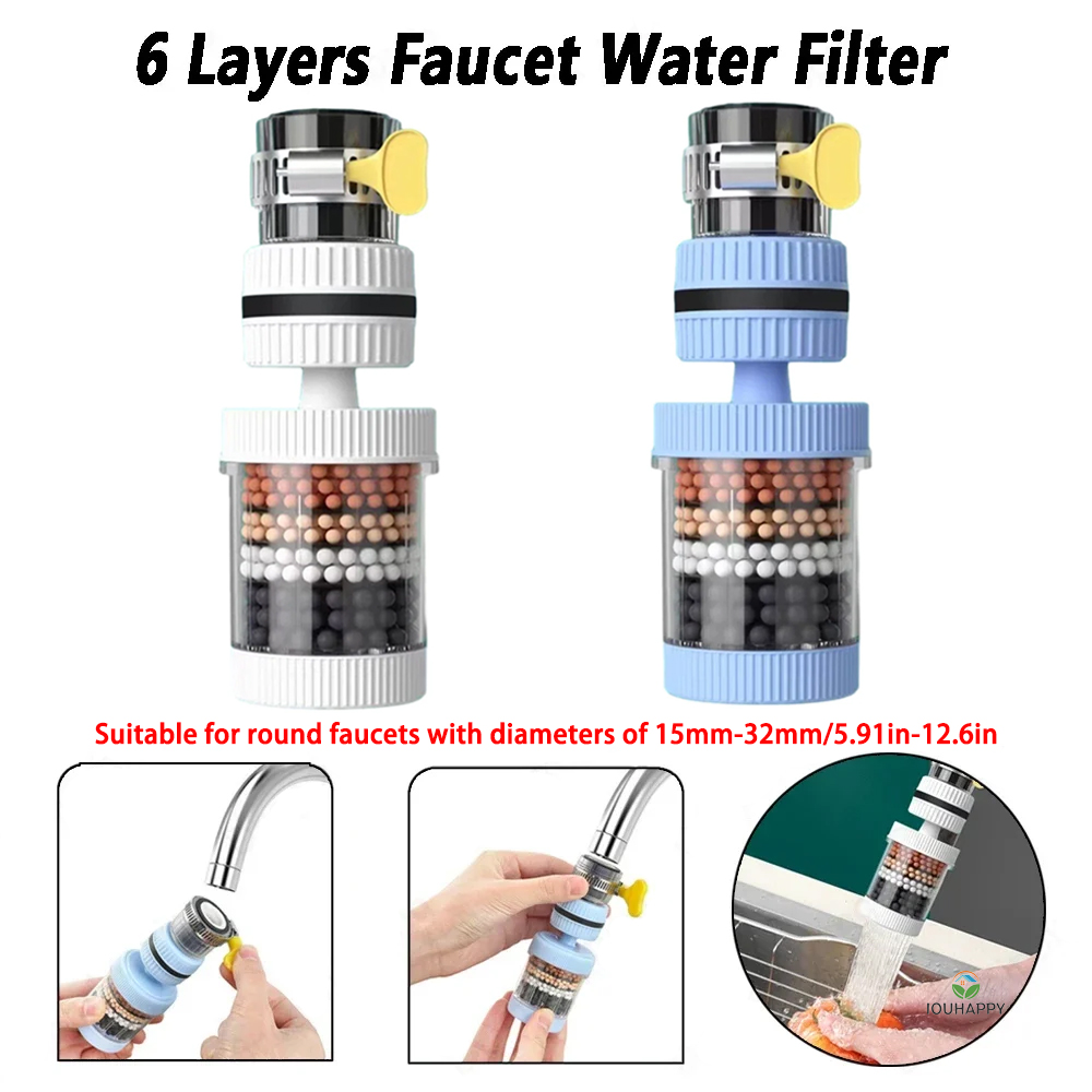 ユニバーサルシャワー蛇口 6 層蛇口水フィルタータップ浄水器 - Home For Bathroom のレビューと価格
