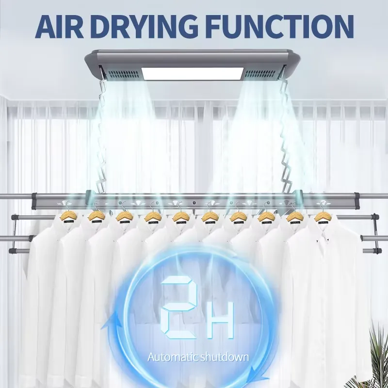 スマートホーム1m電動折りたたみ式乾燥ラック、ヒート式バルコ - Home For Bathroom のレビューと価格