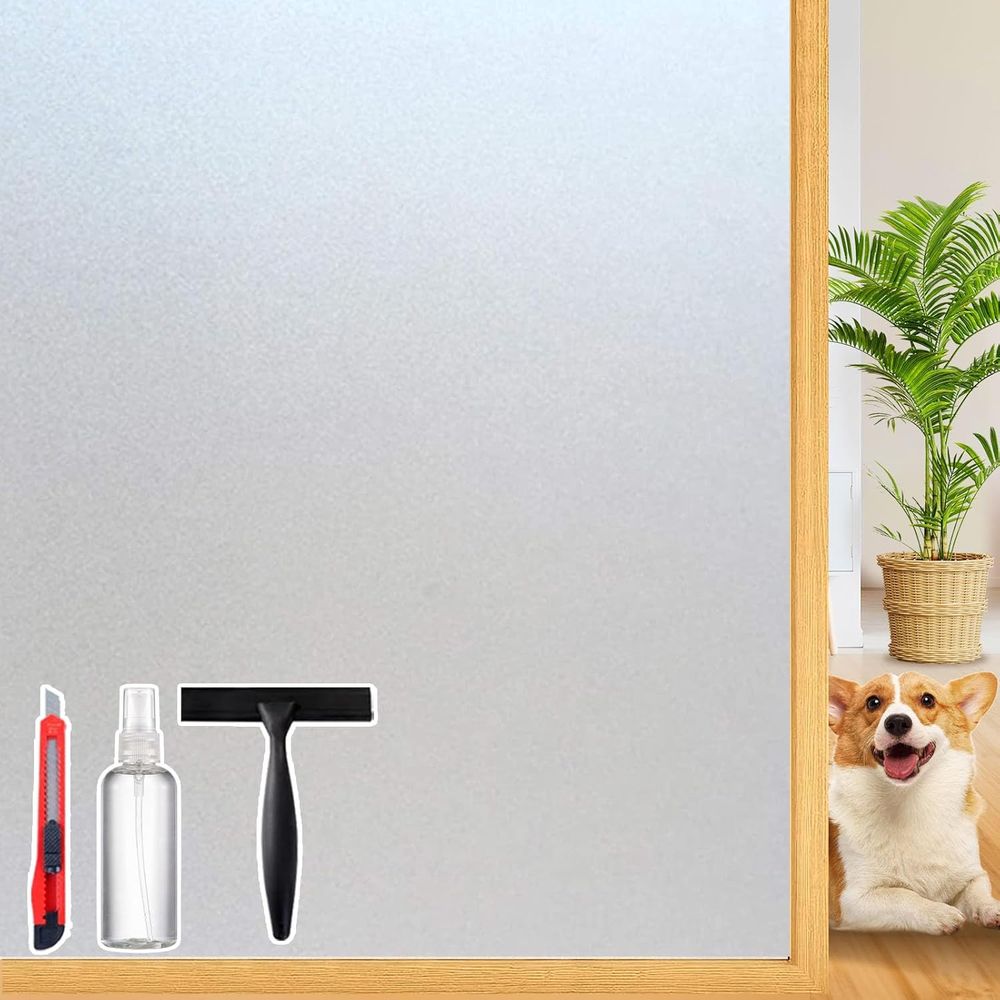 ロステッドガラス窓用プライバシーフィルム装飾、浴室窓用ティン - Home Bathroom Window Tint のレビューと価格
