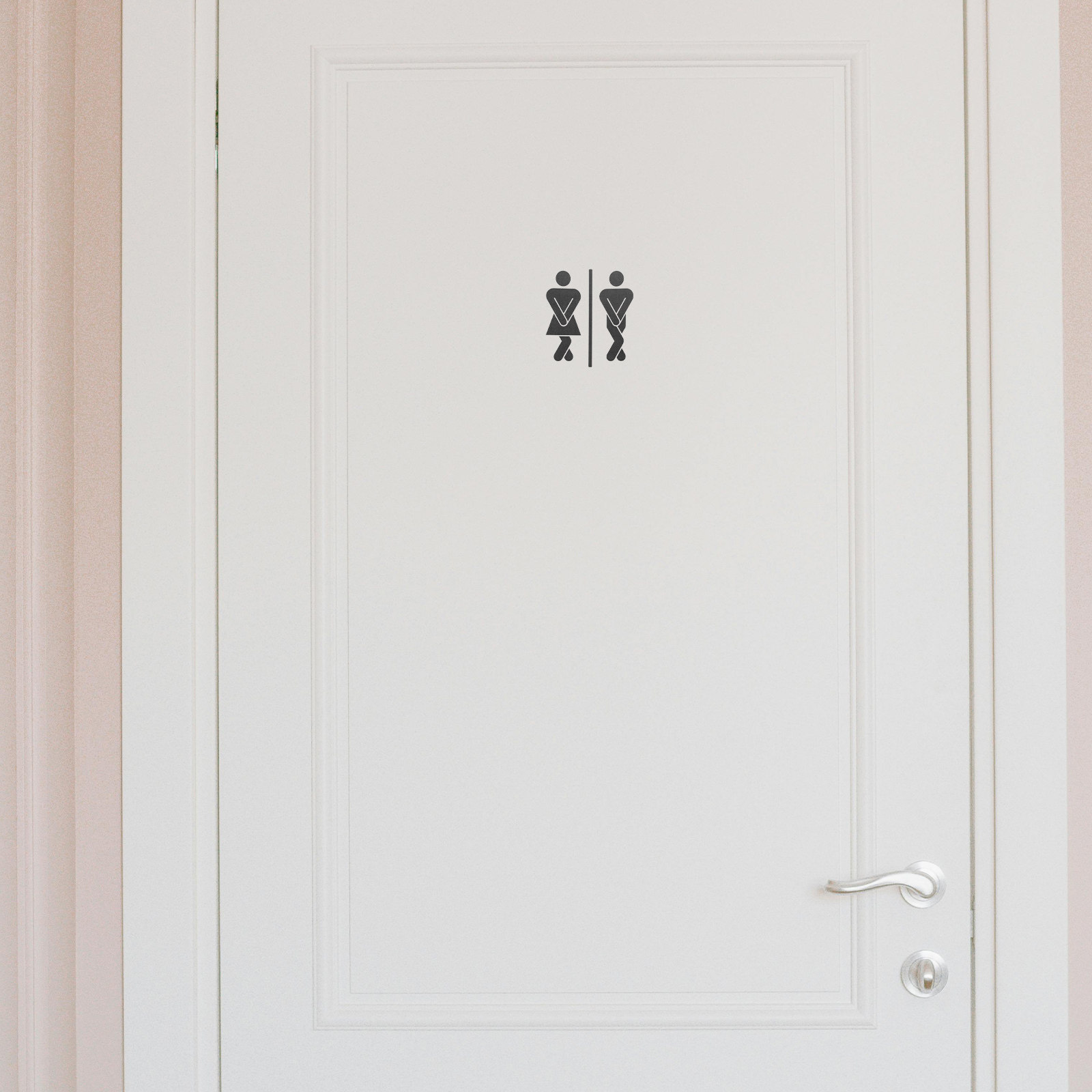 トイレドアステッカー2枚セット 男女兼用 トイレサイン 男女 - Home Bathroom Door Signs のレビューと価格