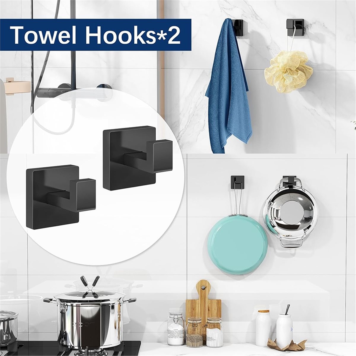 ホームツール 5個入り バスルームハードウェアアクセサリーセ - Home Hardware Bathroom Accessories のレビューと価格
