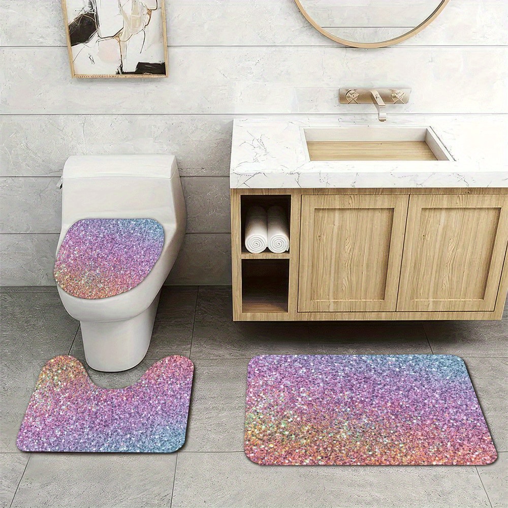 高級グリッターバスマットセット、バスルームラグ、家の装飾、洗 - Home Made Bathroom Vanity のレビューと価格