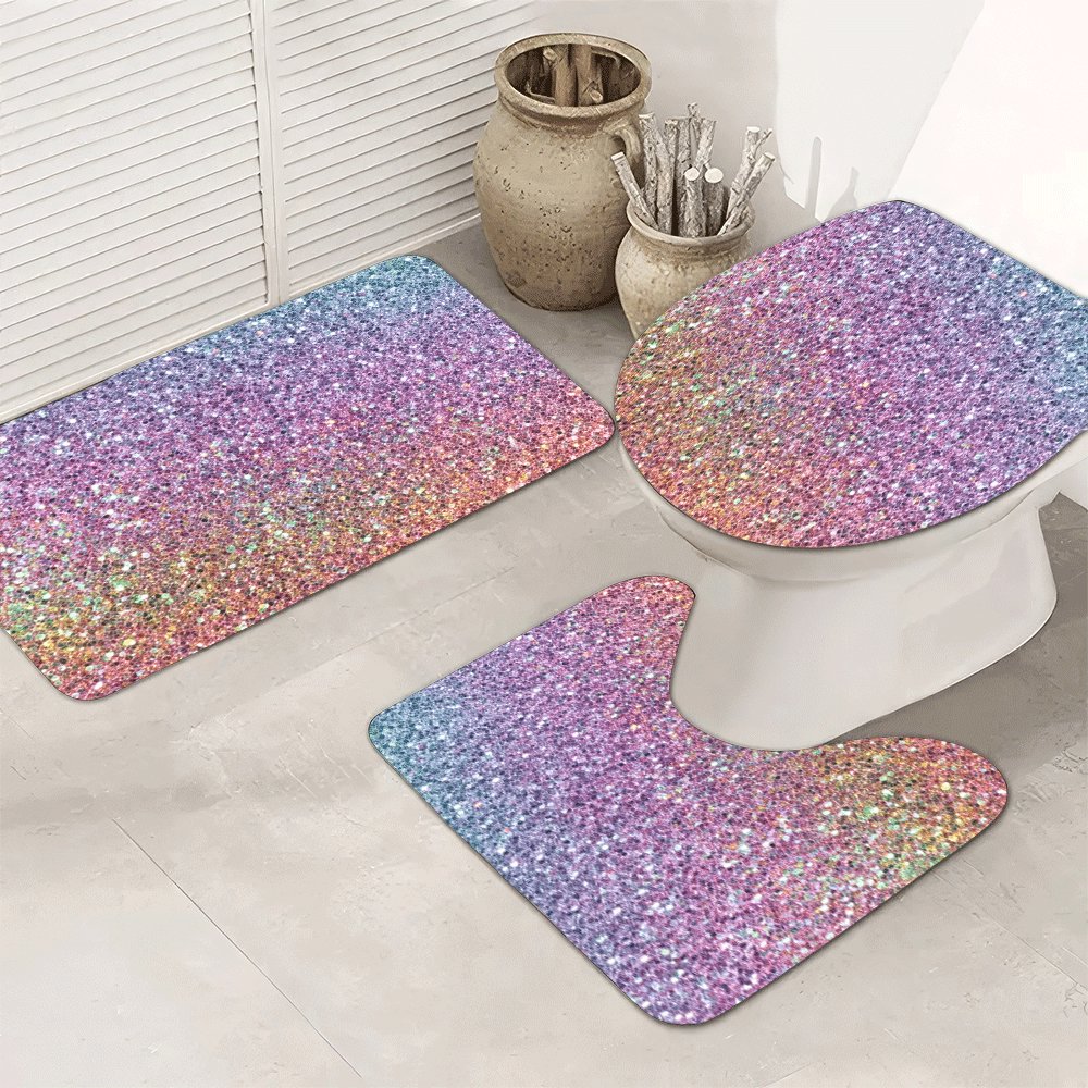 高級グリッターバスマットセット、バスルームラグ、家の装飾、洗 - Home Made Bathroom Vanity のレビューと価格