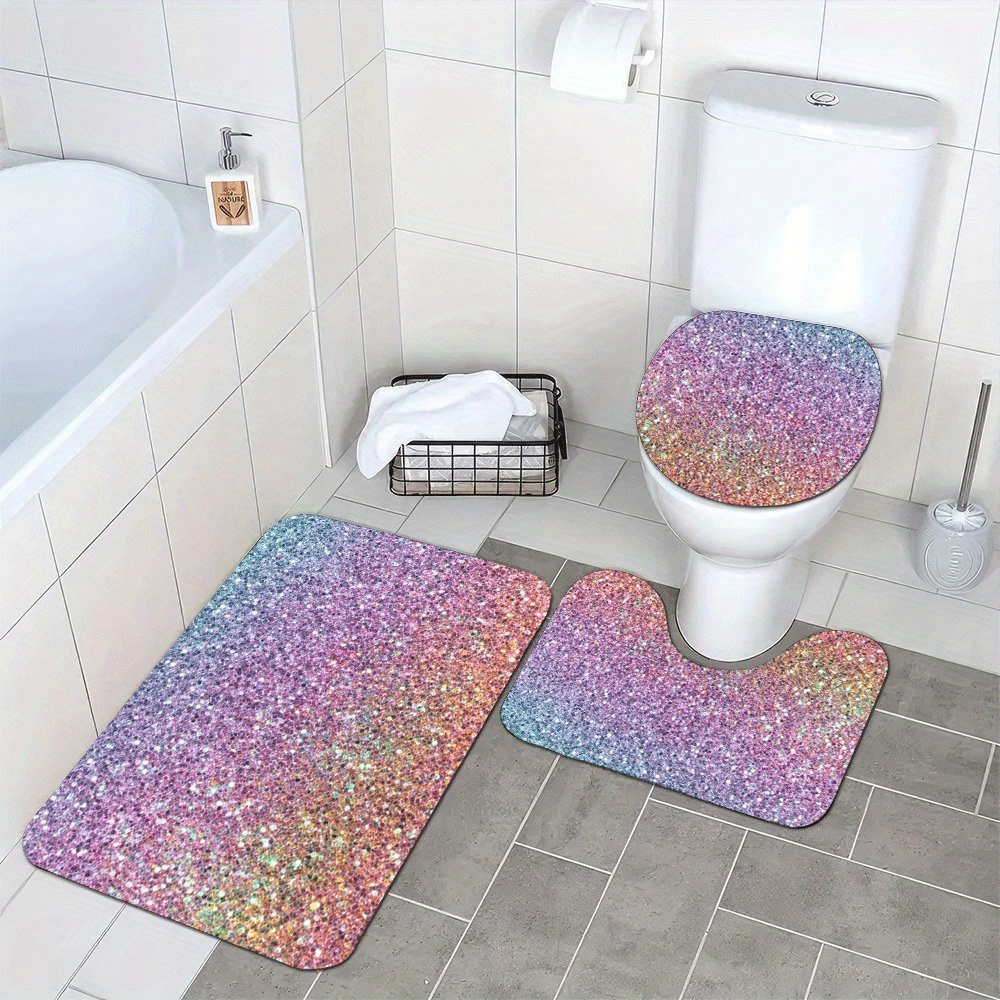 高級グリッターバスマットセット、バスルームラグ、家の装飾、洗 - Home Made Bathroom Vanity のレビューと価格