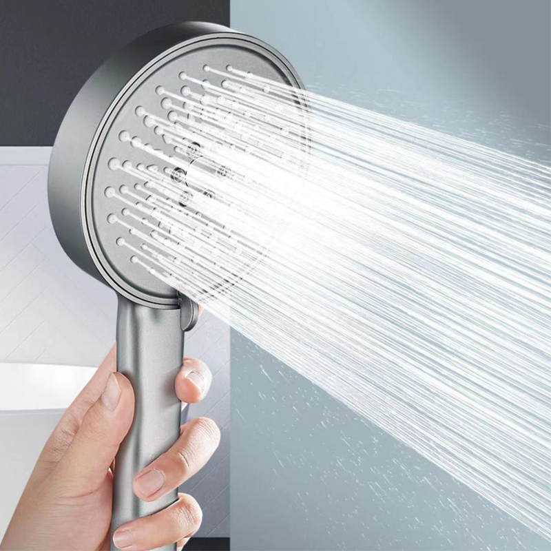 5モードシャワーヘッドシャワーヘッドセット大型ラウンド高圧ポ - Home Bathroom Set のレビューと価格