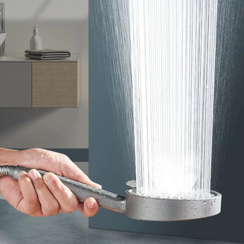 5モードシャワーヘッドシャワーヘッドセット大型ラウンド高圧ポ - Home Bathroom Set のレビューと価格