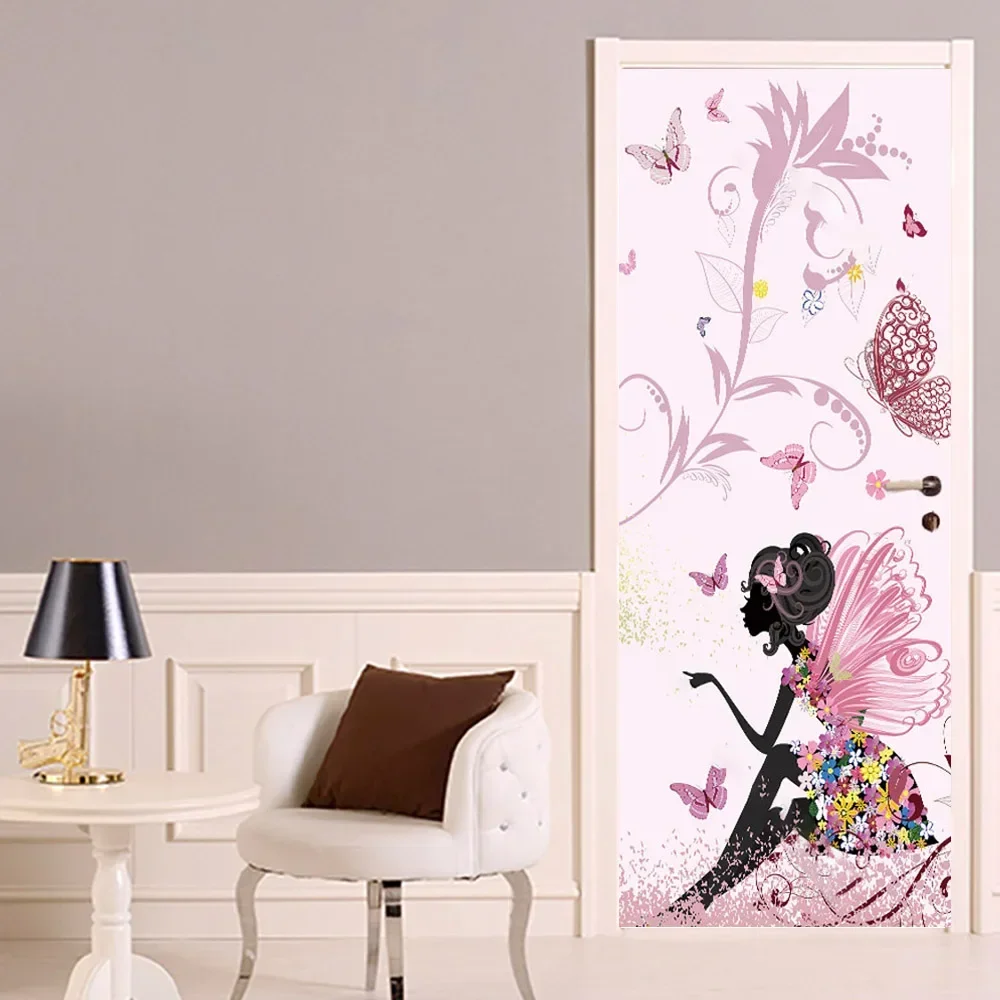 自己粘着性のPVC壁紙,家の装飾,ピンクのドア,バスルーム, - Home Bathroom Wallpaper のレビューと価格
