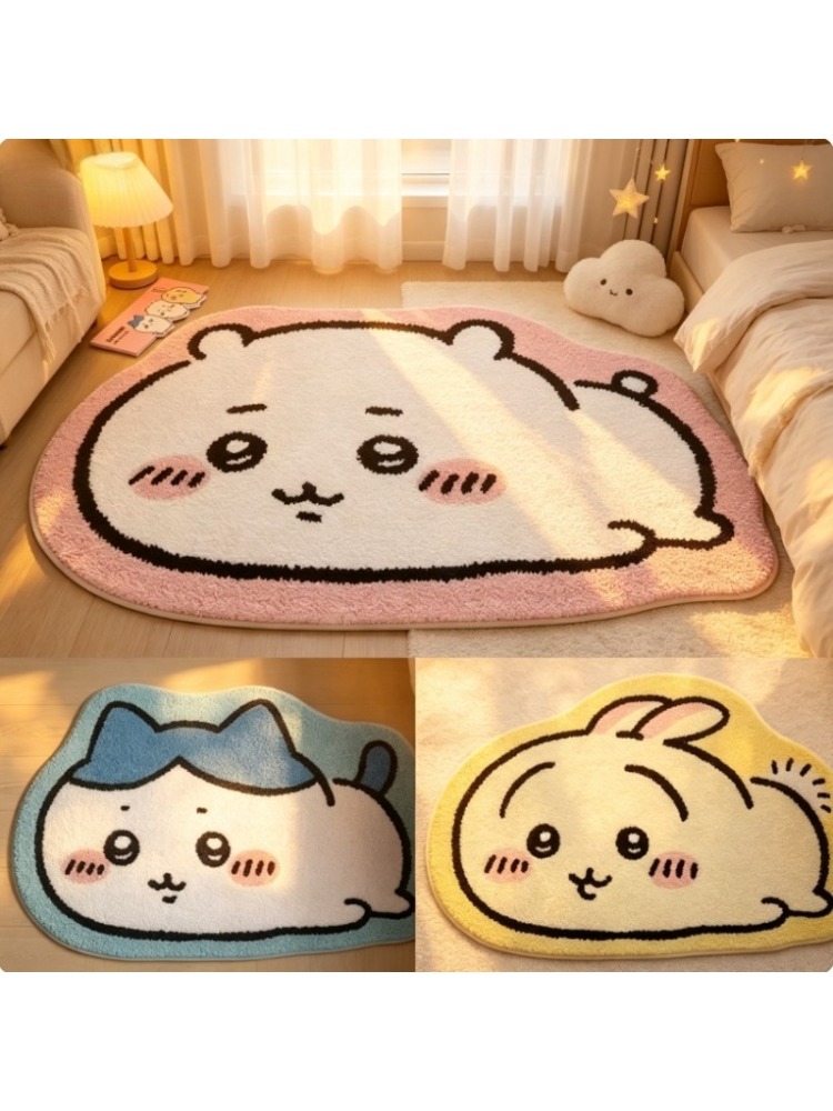 ちいかわ漫画ラグアニメハチワレうさぎぬいぐるみフロアマット浴 - Home Bathroom Rugs のレビューと価格