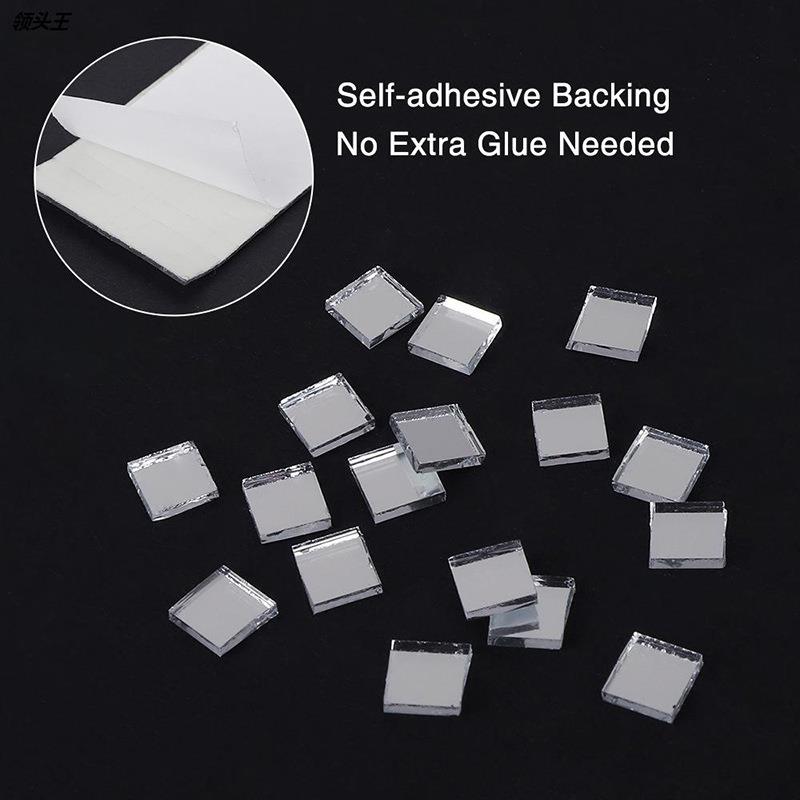 4x120CM 本物のガラス製自己粘着ミラーモザイクタイル  - Home Bathroom Tiles のレビューと価格