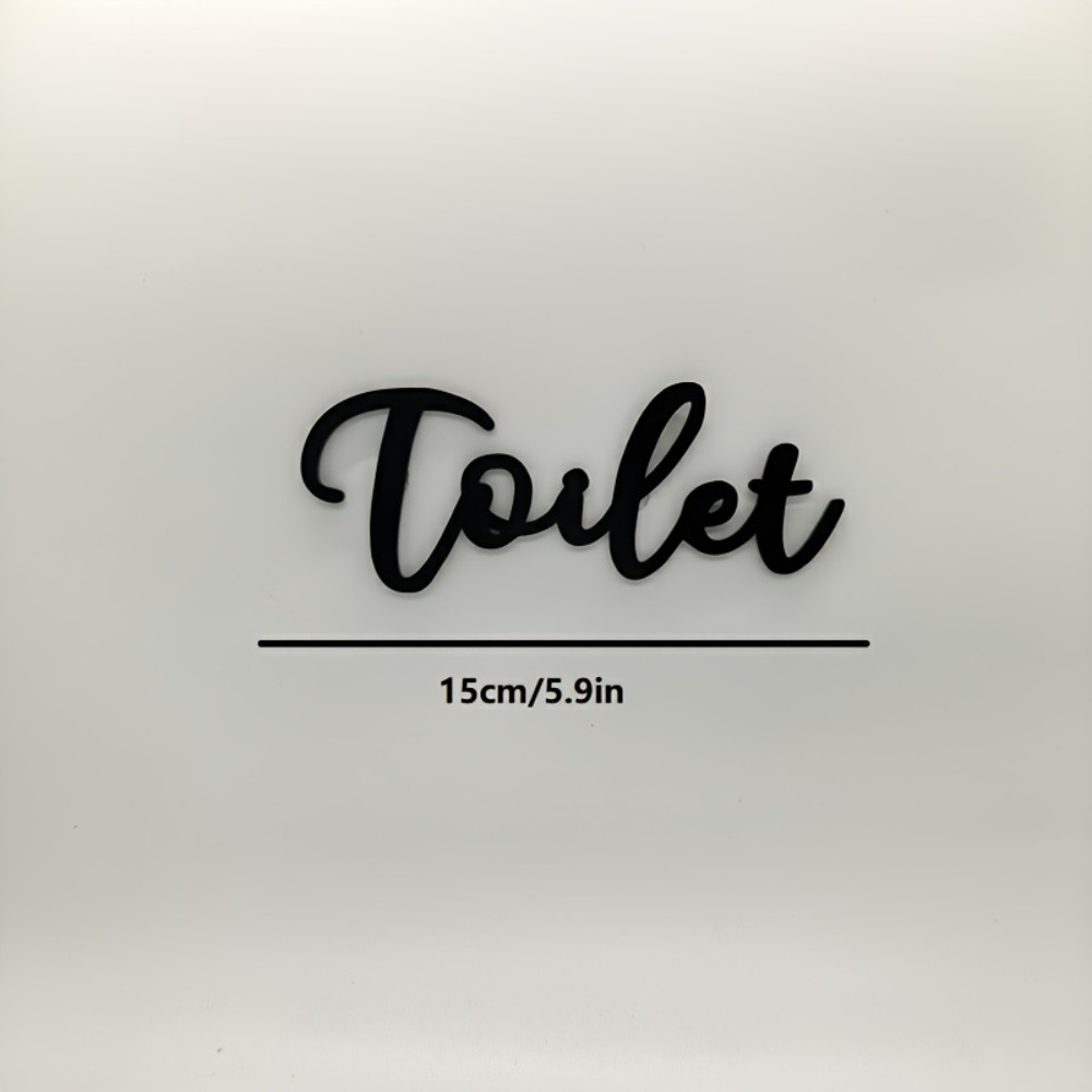CIFBUY モダンなプラスチック文字看板 方向指示ドアプレ - Home Bathroom Door Signs のレビューと価格