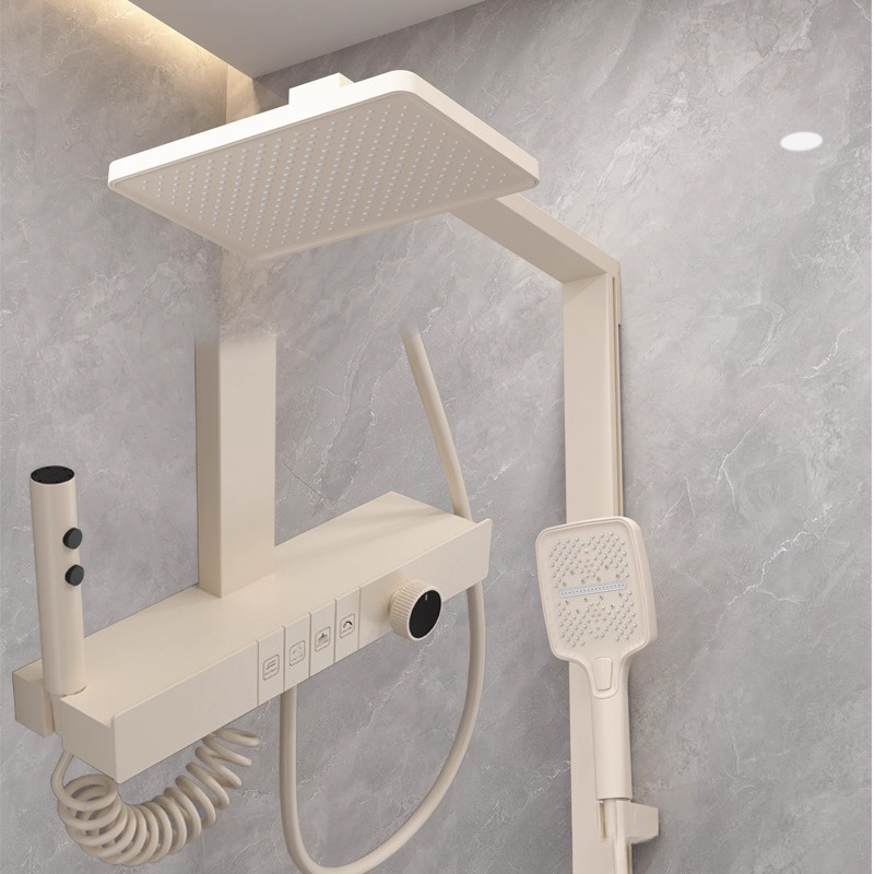デジタルシャワーヘッドセット 圧力アップ 家庭用浴室 温冷水 - Home Bathroom Set のレビューと価格