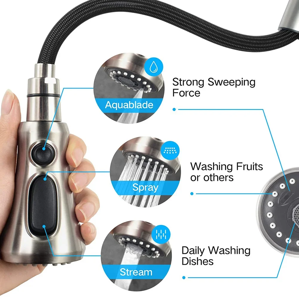 蛇口用の取り外し可能なスプレーノズル,節水,バスルームとシン - Basin Mixer Tap のレビューと価格