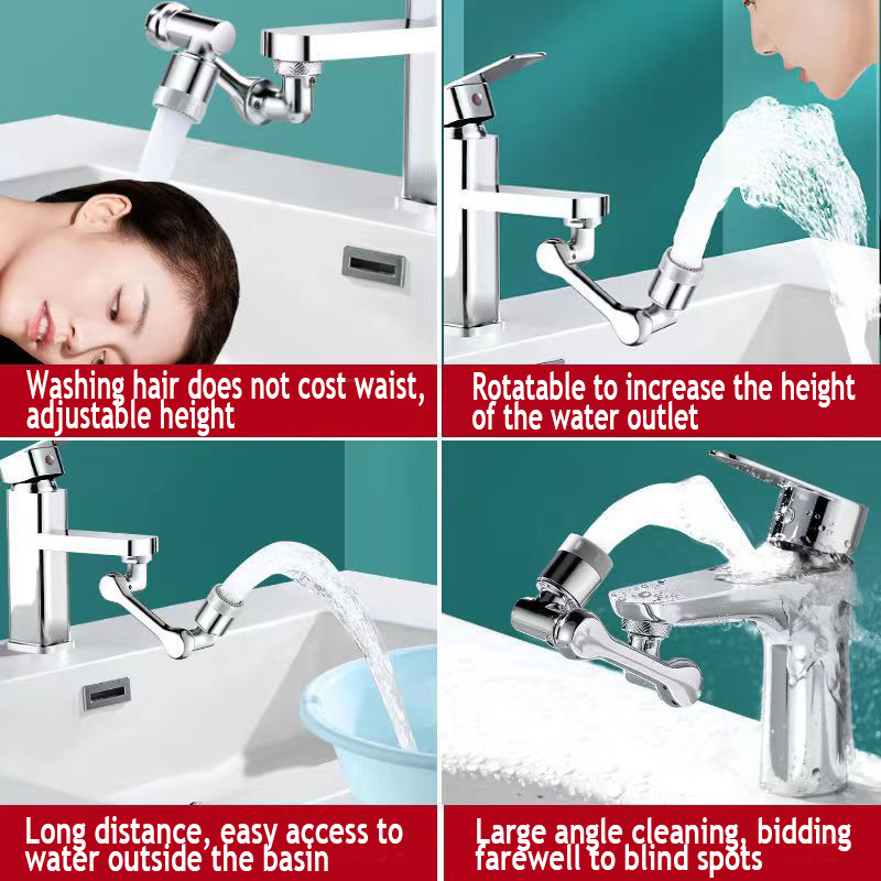 ユニバーサル1080 ° 回転可能な調節可能な蛇口機械式延長 - Basin Mixer Tap のレビューと価格