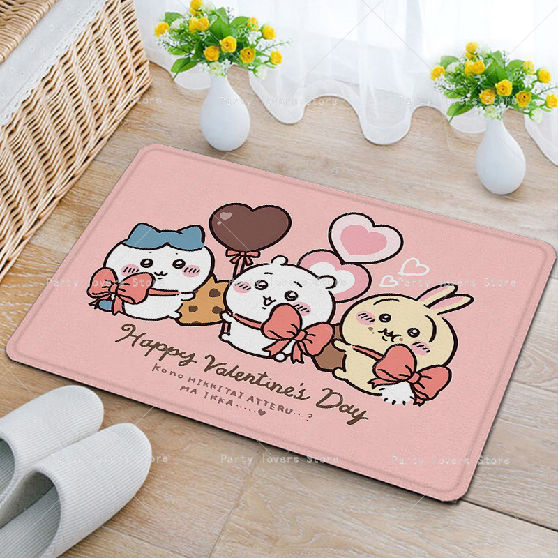アニメ Chiikawas フランネルカーペットアニメ滑り止 - Home Bathroom Rugs のレビューと価格