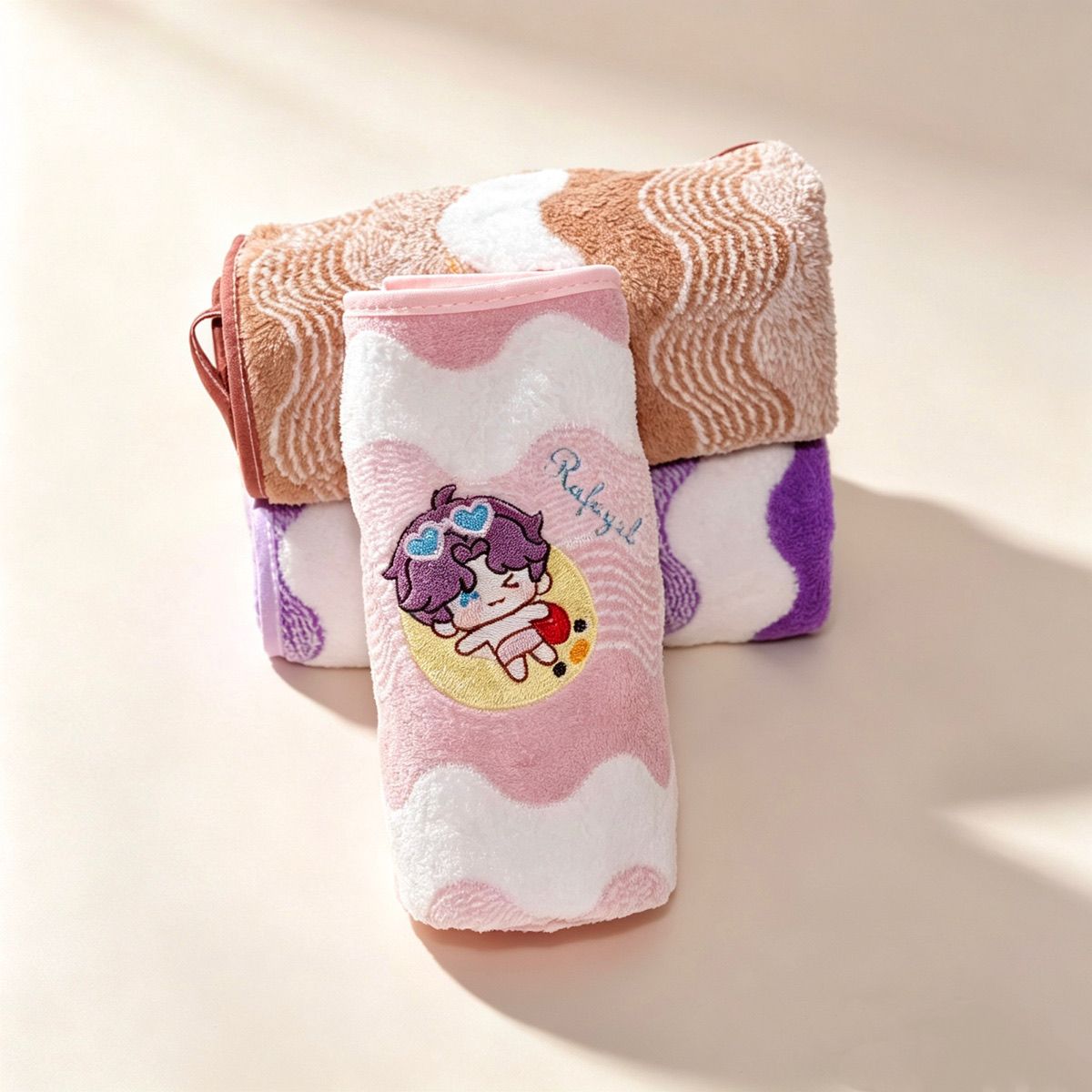 アニメ「ラブアンドディープスペース」コーラルフリースハンドタ - Home Bathroom Set のレビューと価格