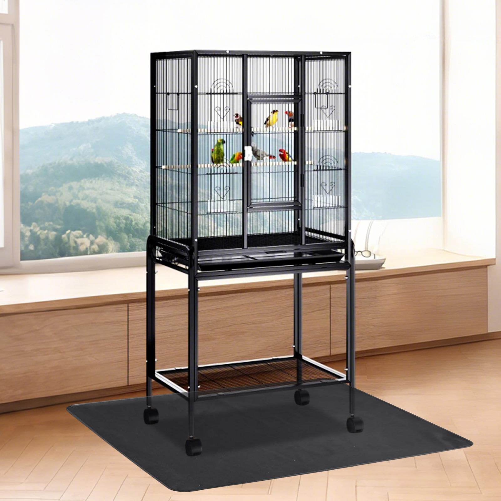 鳥かごフロアマット 大型 防水プロテクター 48x36インチ - Home Bathroom Rugs のレビューと価格