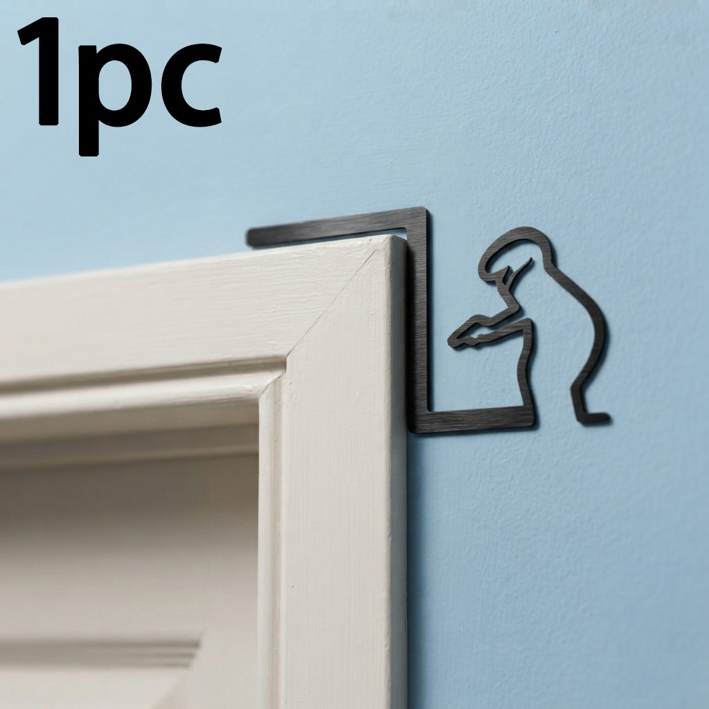 ステンレス鋼面白いバスルームサイン浴槽ドアステッカーブラック - Home Bathroom Door Signs のレビューと価格