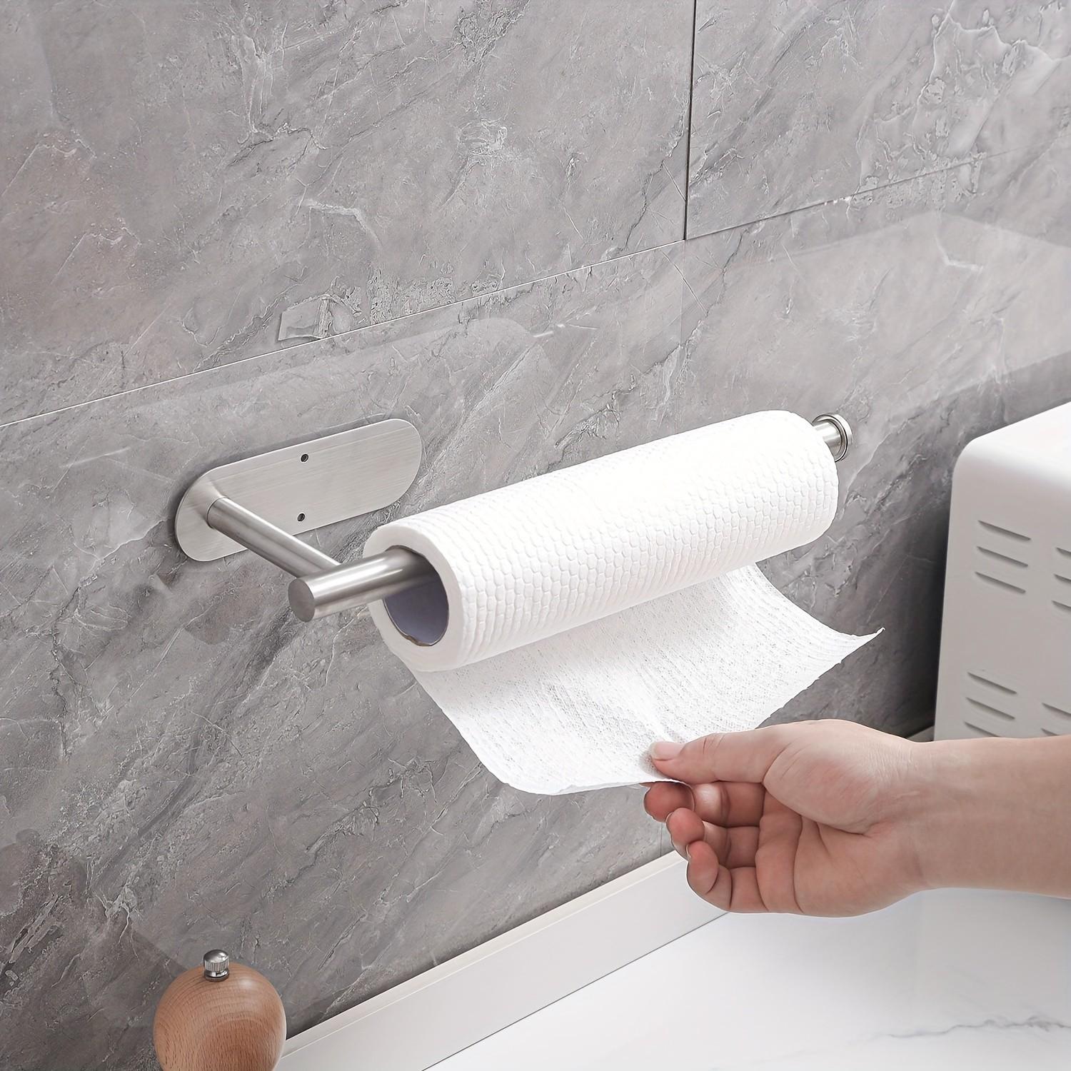 ミニマリストステンレススチール製壁掛けタオルバー、省スペース - Home Bathroom Wallpaper のレビューと価格