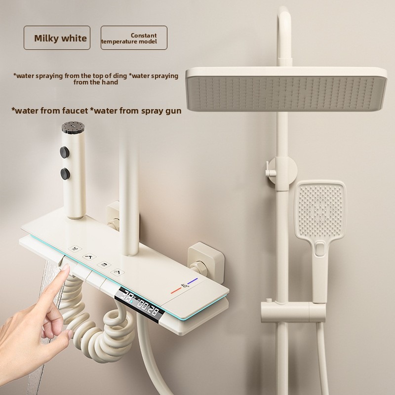 サーモスタットシャワーセット家庭用バスルームピアノキーレイン - Home Bathroom Set のレビューと価格