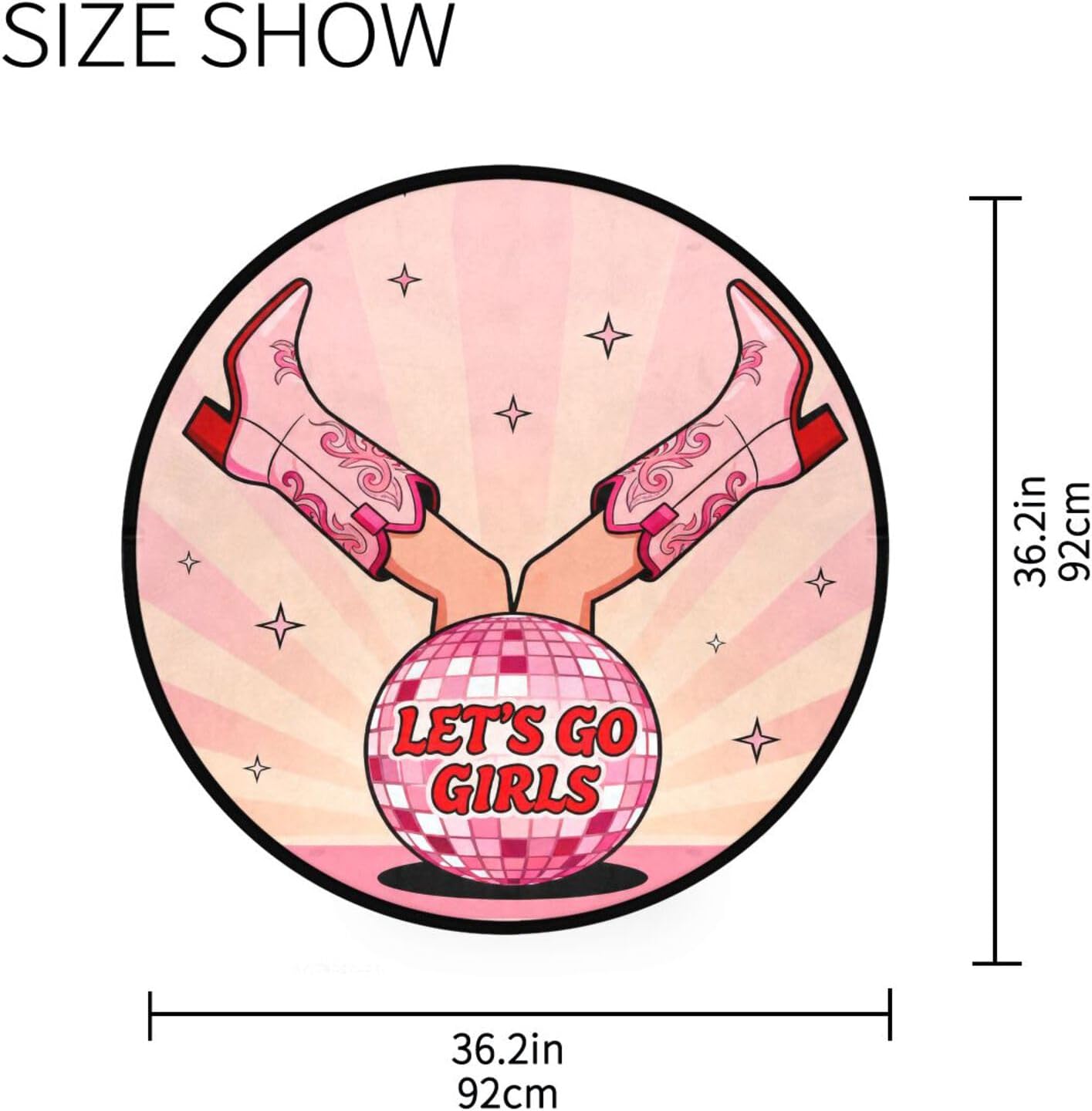 丸いふわふわのヒール型ラグマット、女の子向けホームデコレーシ - Home Made Bathroom Vanity のレビューと価格
