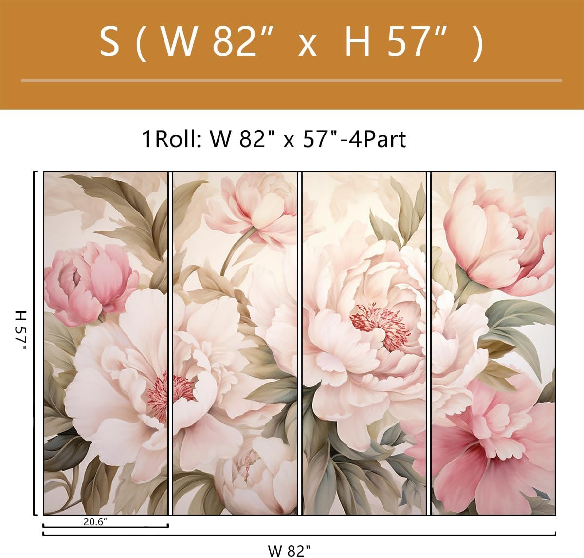 エレガントな牡丹の花柄壁画壁紙化粧台デスクメイクアップテーブ - Home Bathroom Wallpaper のレビューと価格