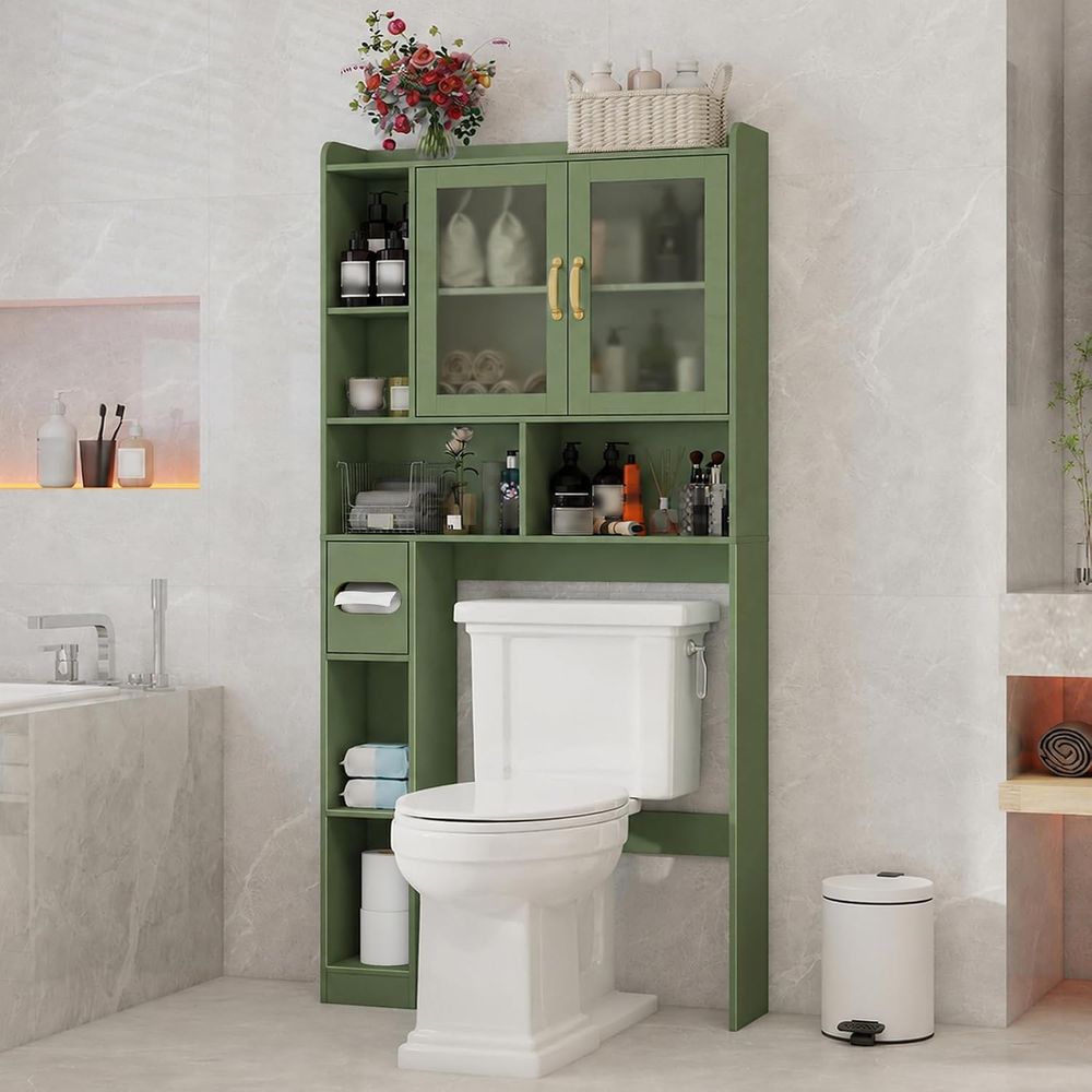 省スペースのアクリル製トイレ上収納キャビネット、家庭用、バス - Home For Bathroom のレビューと価格