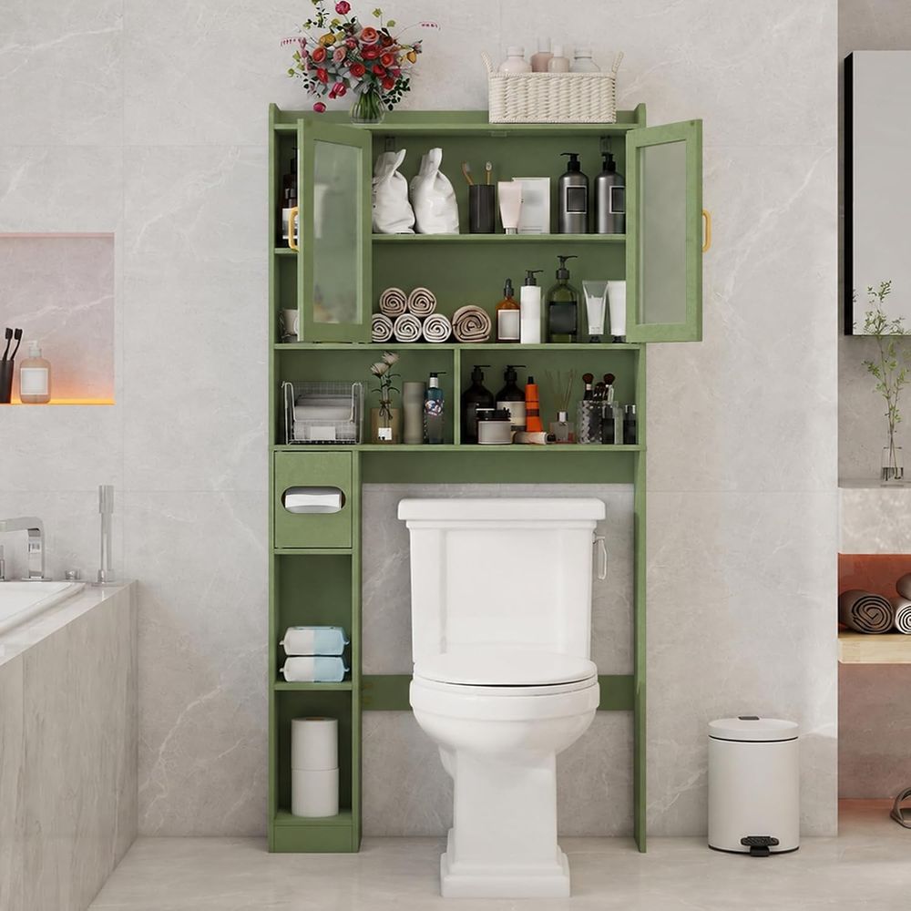 省スペースのアクリル製トイレ上収納キャビネット、家庭用、バス - Home For Bathroom のレビューと価格