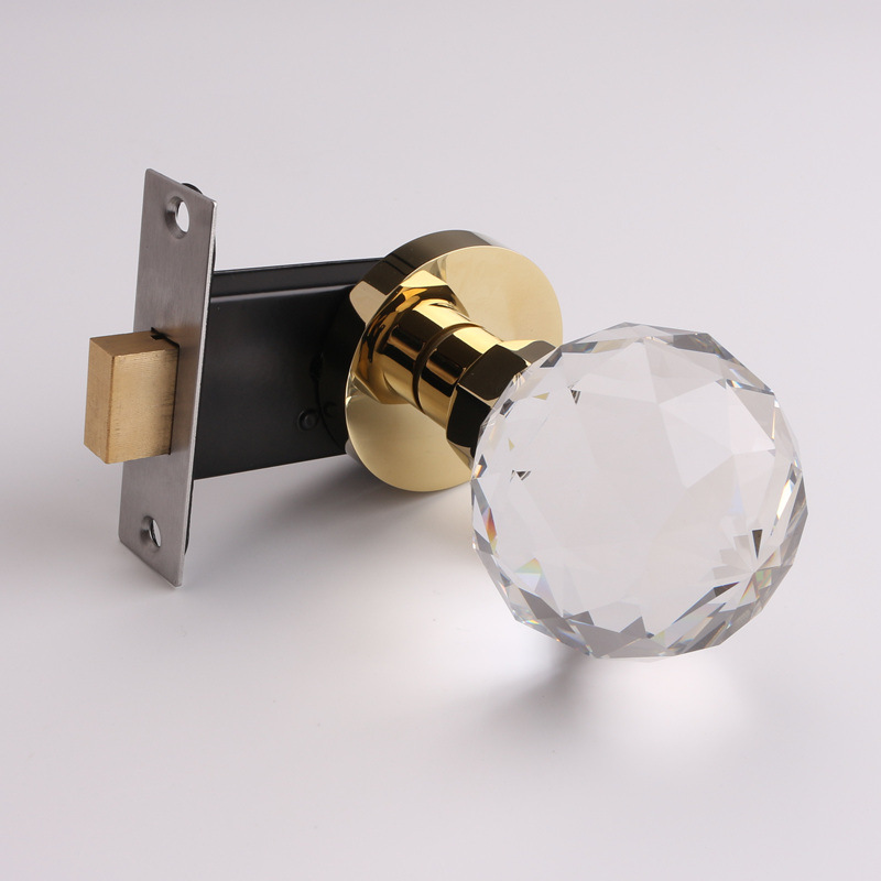 クリスタルガラス球形ロック浴室ドアロック亜鉛合金サイレントロ - Home Hardware Bathroom Accessories のレビューと価格