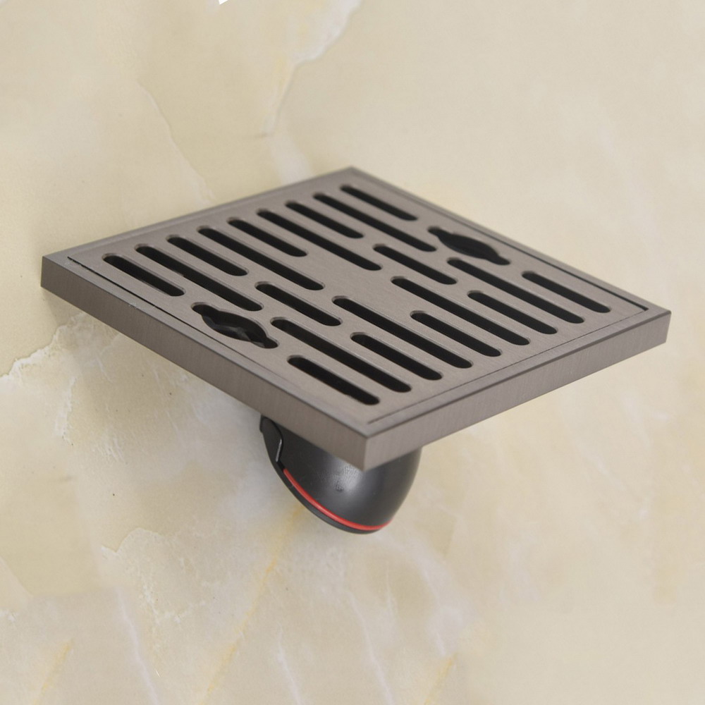 モダンな正方形の床排水管浴室トイレ床ガングレー真鍮防臭排水管 - Home Hardware Bathroom Accessories のレビューと価格