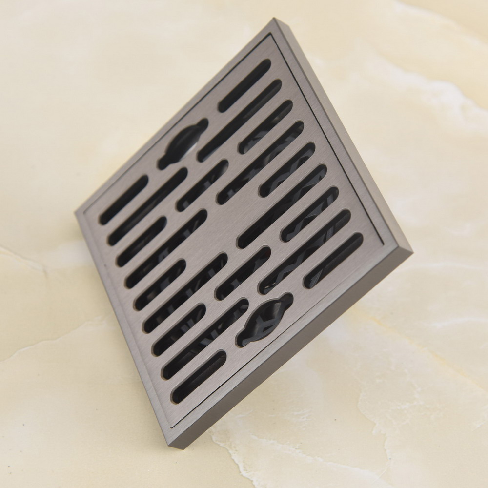 モダンな正方形の床排水管浴室トイレ床ガングレー真鍮防臭排水管 - Home Hardware Bathroom Accessories のレビューと価格