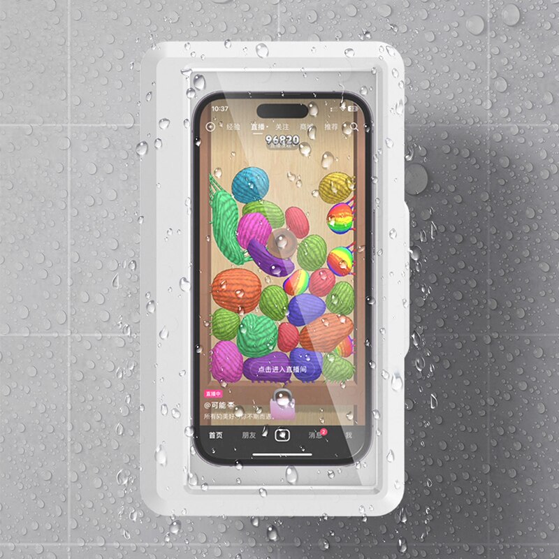 浴室用防水スマホホルダー、壁掛け式スマホケーススタンドボック - Home For Bathroom のレビューと価格