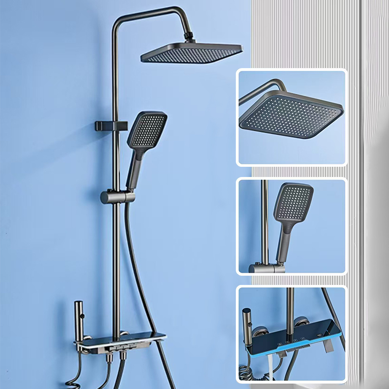 シャワーヘッドセット フル銅製 家庭用 定温スプレーノズル  - Home Bathroom Set のレビューと価格