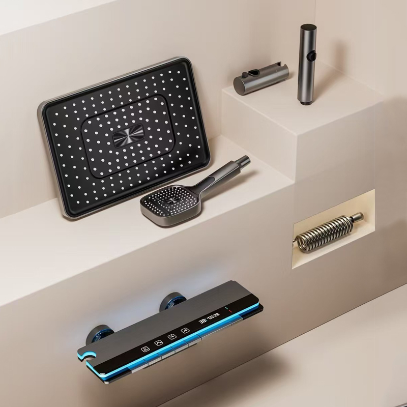 シャワーヘッドセット フル銅製 家庭用 定温スプレーノズル  - Home Bathroom Set のレビューと価格